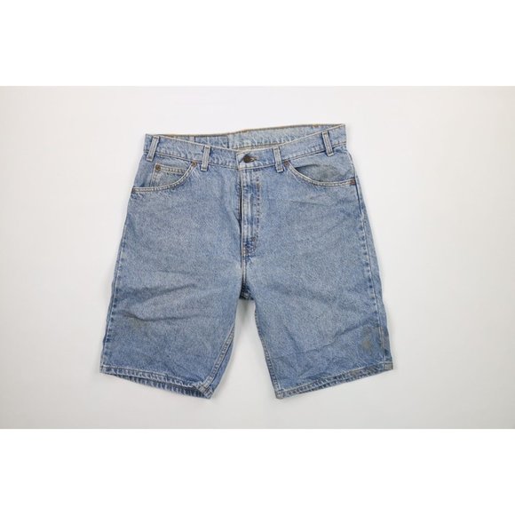 Men's Distressed Loose Fit Denim Shorts